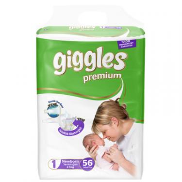 Подгузники Giggles Premium Newborn 2-5 кг 56 шт. Фото