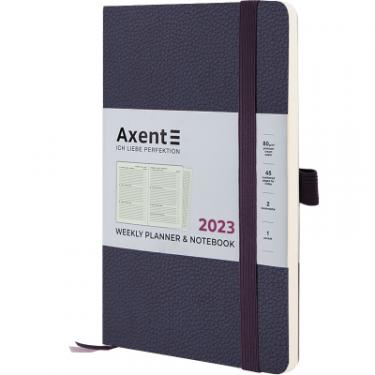 Еженедельник Axent 2023 Partner Soft Skin 125x195 мм синій Фото