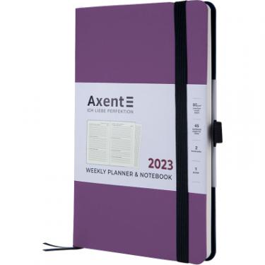 Еженедельник Axent 2023 Partner Soft 125x195 мм фіолетовий Фото 1