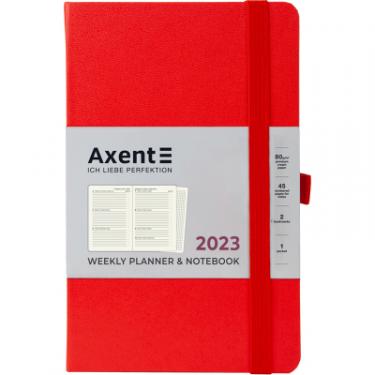 Еженедельник Axent 2023 Partner Strong 125x195 мм червоний Фото
