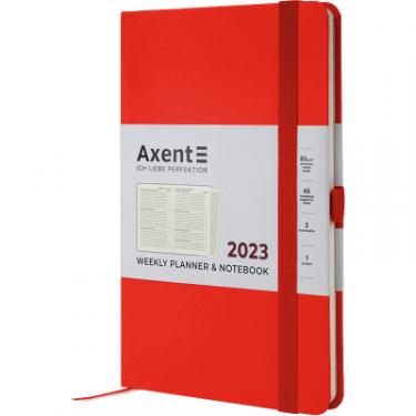 Еженедельник Axent 2023 Partner Strong 125x195 мм червоний Фото 1