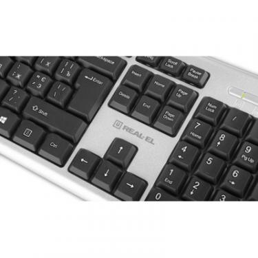 Клавиатура REAL-EL 507 Standard USB Silver Фото 9