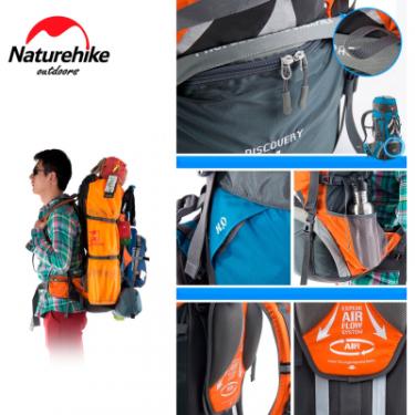 Рюкзак туристический Naturehike NH70B070-B 70+5 л Orange Фото 2