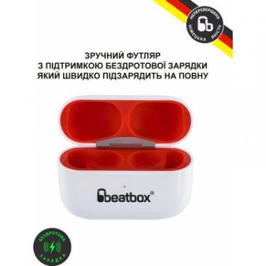 Наушники BeatBox PODS PRO 1 Wireless Charging White-Red Фото 3