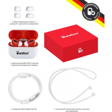 Наушники BeatBox PODS PRO 1 Wireless Charging White-Red Фото 5