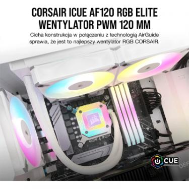 Кулер для корпуса Corsair AF120 RGB Elite White Triple Pack Фото 3