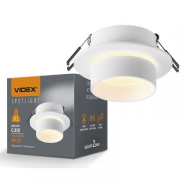 Светильник точечный Videx під лампу GU10 врізний Круглий Білий Фото 2