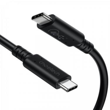 Дата кабель Choetech USB-C to USB-C 0.8m USB4 40Gbps PD 100W 8K60Hz Фото