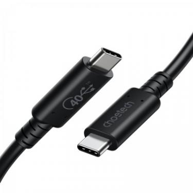 Дата кабель Choetech USB-C to USB-C 0.8m USB4 40Gbps PD 100W 8K60Hz Фото 1