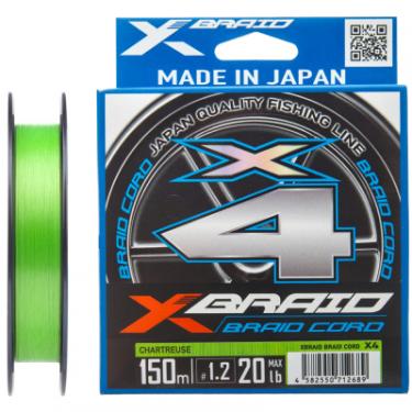 Шнур YGK X-Braid Braid Cord X4 150m 1.0/0.165mm 18lb/8.1kg Фото