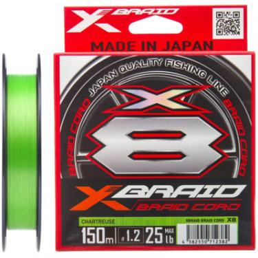 Шнур YGK X-Braid Braid Cord X8 150m 2.0/0.235mm 35lb/16.0kg Фото