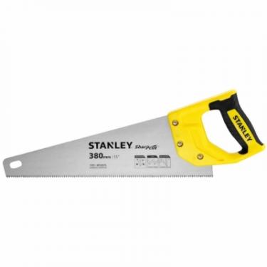 Ножовка Stanley SHARPCUT із загартованими зубами, L380мм, 7 tpi. Фото