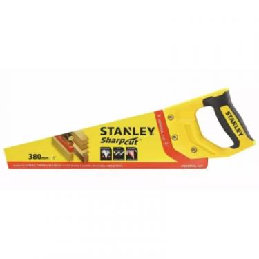 Ножовка Stanley SHARPCUT із загартованими зубами, L380мм, 7 tpi. Фото 1