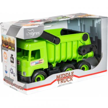 Спецтехника Tigres Авто "Middle truck" самоскид (св. зелений) в короб Фото 1