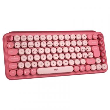 Клавиатура Logitech POP Keys Wireless Mechanical Keyboard UA Rose Фото 1