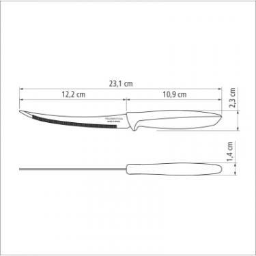 Кухонный нож Tramontina Plenus Light Grey Tomato 127 мм Фото 3