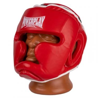 Боксерский шлем PowerPlay 3100 PU Червоний XS Фото 1