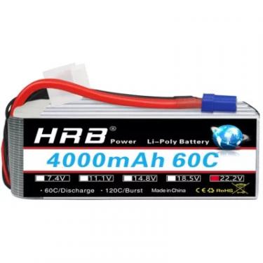 Аккумулятор для дрона HRB_ Lipo 6s 22.2V 4000mAh 60C Battery XT60 Plug Фото