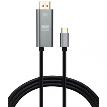 Кабель мультимедийный Vinga USB-C to DisplayPort 1.5m v1.4 8K60Hz PD 100W port Фото