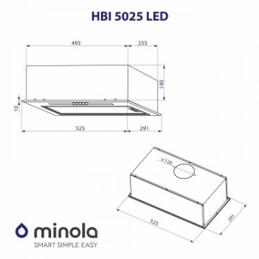 Вытяжка кухонная Minola HBI 5025 WH LED Фото 9