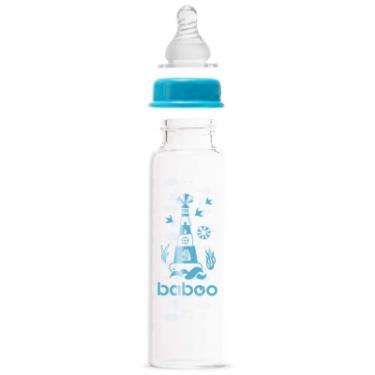Бутылочка для кормления Baboo Скляна, антиколікова, 240 мл, 3+ міс (Marine / син Фото 1