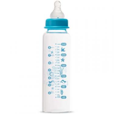 Бутылочка для кормления Baboo Скляна, антиколікова, 240 мл, 3+ міс (Marine / син Фото 2