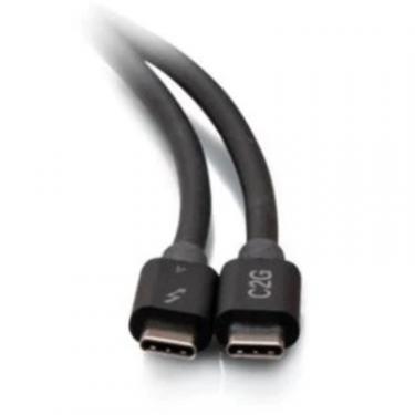 Дата кабель C2G USB-C to USB-C 0.8m Thunderbolt 4 40Gbs Black Фото 1