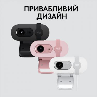 Веб-камера Logitech Brio 100 Full HD Off-White Фото 7