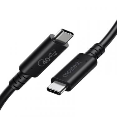 Дата кабель Choetech USB-C to USB-C 0.8m USB 4 100W 40Gbps 8K60Hz Фото 1