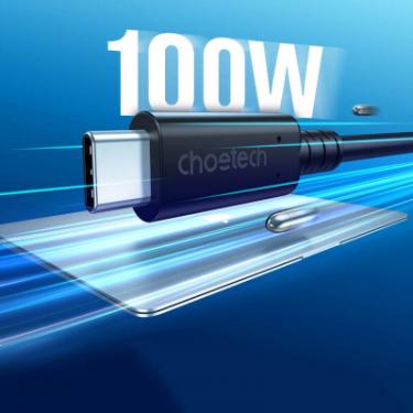 Дата кабель Choetech USB-C to USB-C 0.8m USB 4 100W 40Gbps 8K60Hz Фото 3
