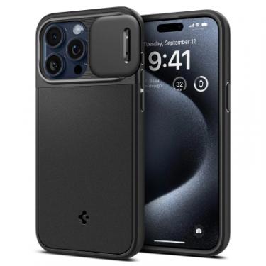 Чехол для мобильного телефона Spigen Apple iPhone 15 Pro Max Optik Armor MagFit Black Фото 1