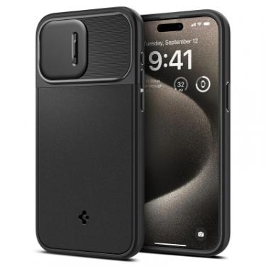 Чехол для мобильного телефона Spigen Apple iPhone 15 Pro Max Optik Armor MagFit Black Фото 2