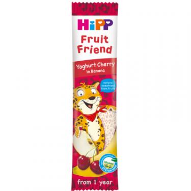 Батончик детский HiPP фруктово-злаковий йогурт, вишня, банан 23 г Фото