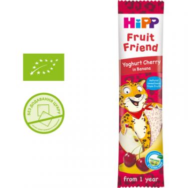 Батончик детский HiPP фруктово-злаковий йогурт, вишня, банан 23 г Фото 1