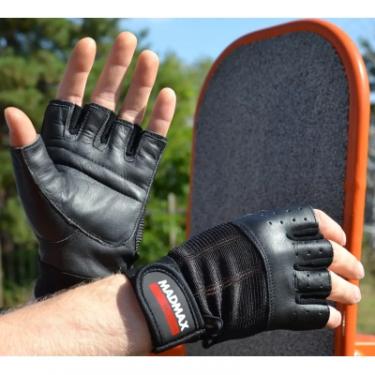 Перчатки для фитнеса MadMax MFG-248 Clasic Exclusive Black L Фото 7