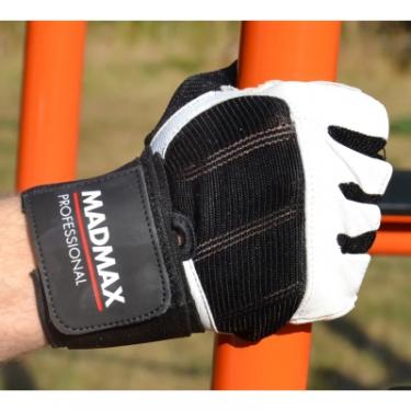 Перчатки для фитнеса MadMax MFG-269 Professional White L Фото 4