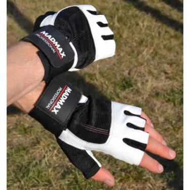 Перчатки для фитнеса MadMax MFG-269 Professional White L Фото 5