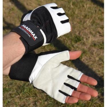 Перчатки для фитнеса MadMax MFG-269 Professional White L Фото 6