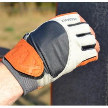 Перчатки для фитнеса MadMax MFG-850 Crazy Grey/Orange S Фото 3