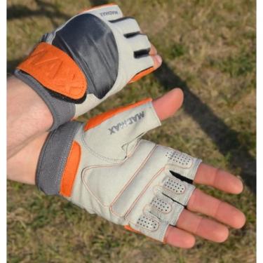 Перчатки для фитнеса MadMax MFG-850 Crazy Grey/Orange S Фото 8