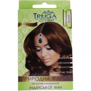 Краска для волос Triuga На основі натуральної індійської хни Коричневий 25 Фото