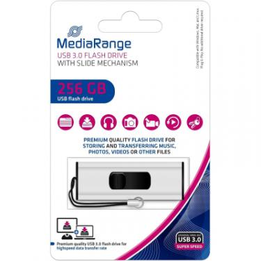 USB флеш накопитель Mediarange 256GB Black/Silver USB 3.0 Фото 4