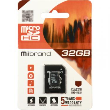 Карта памяти Mibrand 32GB microSD class 10 UHS-I U3 Фото