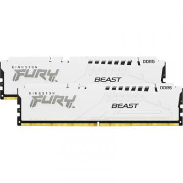Модуль памяти для компьютера Kingston Fury (ex.HyperX) DDR5 64GB (2x32GB) 6000 MHz Beast White Фото 3