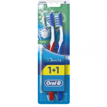 Зубная щетка Oral-B 3D White Fresh Medium 2 шт. Фото 1