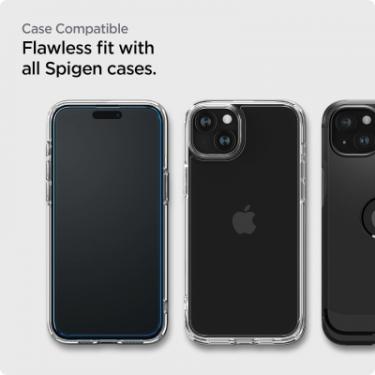 Стекло защитное Spigen Apple iPhone 15 Plus Glas.tR AlignMaster FC Black Фото 10