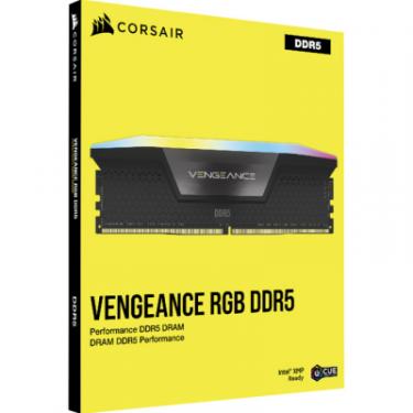 Модуль памяти для компьютера Corsair DDR5 96GB (2x48GB) 5600 MHz Vengeance RGB Black Фото 4