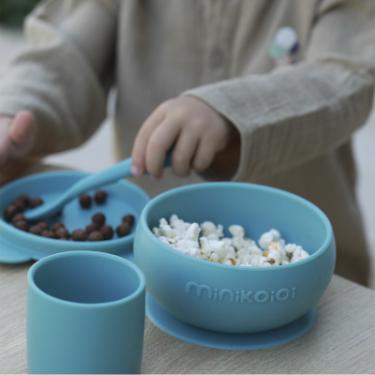 Набор детской посуды MinikOiOi BLW Set I - Mineral Blue Фото 3