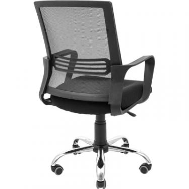 Офисное кресло Richman Джина Хром Піастра Сітка чорна + сіра Фото 2
