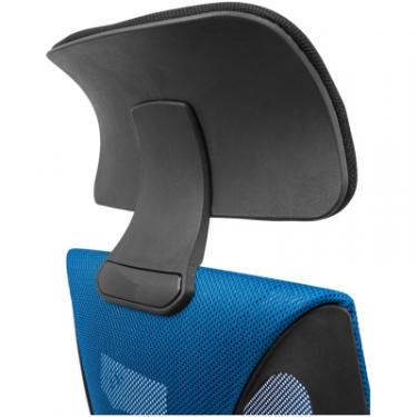Офисное кресло Richman Профі Пластик Піастра Сітка чорна + синя Фото 11